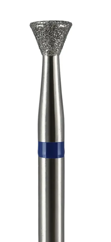 ראש שיוף יהלום למניקור- ״חצאית״ | פס כחול | גסות בינוני