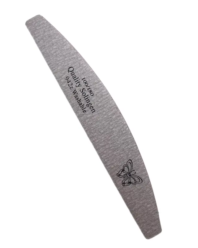 מארז 25 יח׳ | פצירה חצי ירח 100/180 | פרפר סולינגן solingen