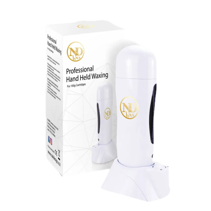 ND PROFESSIONAL HAND HELD WAXING מחמם רול לבן | White Wax Heater Roller