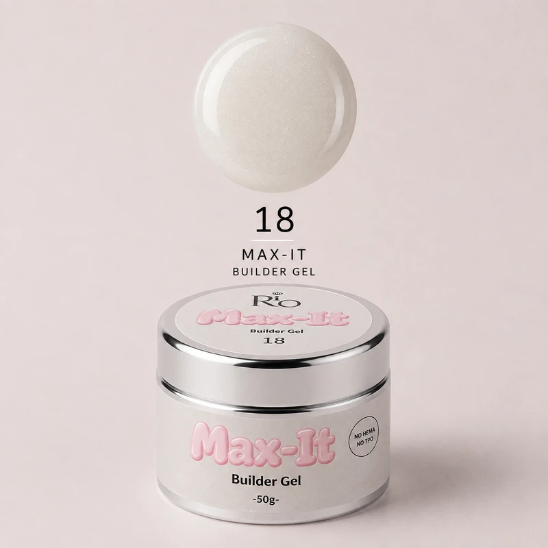 MAX-IT Builder Gel 18 – ג׳ל בנייה מקצועי 50 גרם
