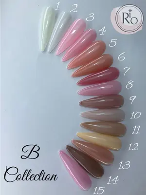 RIO gel polish לק ג׳ל ריו גוונים B01-B09