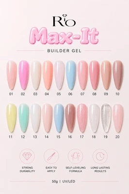 MAX-IT Builder Gel 19 – ג׳ל בנייה מקצועי 50 גרם