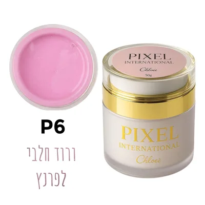 פיקסל ג’ל בנייה PIXEL INTERNATIONAL by Chloei – גוון ורוד בסיס לפרנץ P6