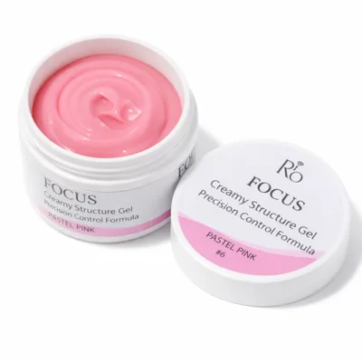 פוקוס ג'ל בנייה PASTEL PINK – FOCUS Creamy Structure Gel