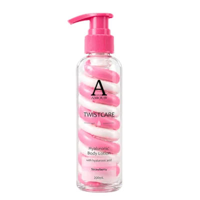 TwistCare קרם גוף תות ורוד – חומצה היאלורונית