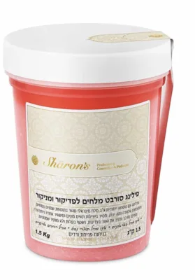 פילינג סורבט מלחים לפדיקור ומניקור בניחוח פריחת ורדים שרונס